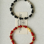 Chinese - Style Agate Gourd Bracelet – Red Agate / Black Agate - floysun