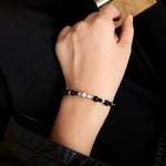 Chinese - Style Agate Gourd Bracelet – Red Agate / Black Agate - floysun