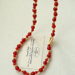 Chinese - Style Agate Gourd Necklace – Red Agate / Black Agate - floysun