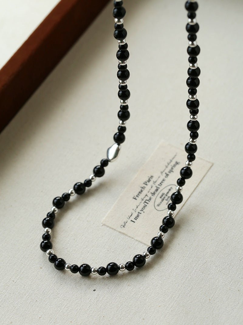 Chinese - Style Agate Gourd Necklace – Red Agate / Black Agate - floysun