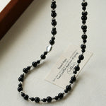 Chinese - Style Agate Gourd Necklace – Red Agate / Black Agate - floysun