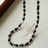 Chinese - Style Agate Gourd Necklace – Red Agate / Black Agate - floysun