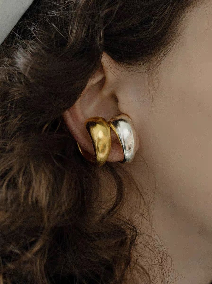 Chunky Bean Ear Cuff & Pinky Ring 2 - in - 1 - floysun