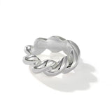 Chunky Solid Twist Band Ring - floysun