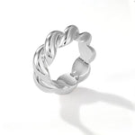 Chunky Solid Twist Band Ring - floysun