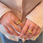 Chunky Solid Twist Band Ring - floysun