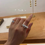 Chunky Solid Twist Band Ring - floysun