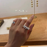 Chunky Solid Twist Band Ring - floysun
