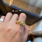 Chunky Solid Twist Band Ring - floysun