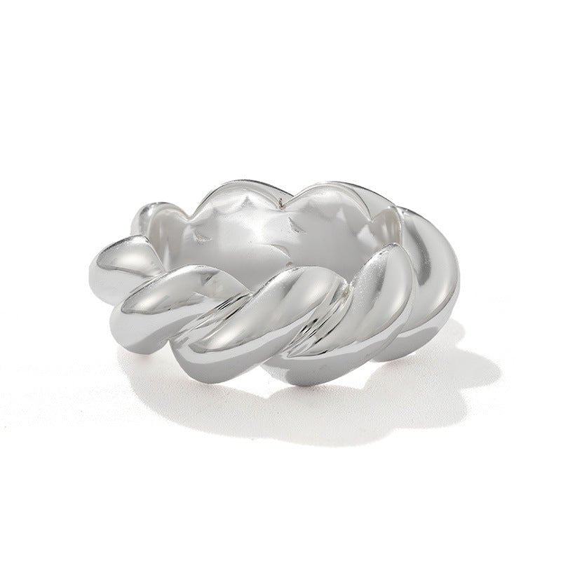 Chunky Solid Twist Band Ring - floysun