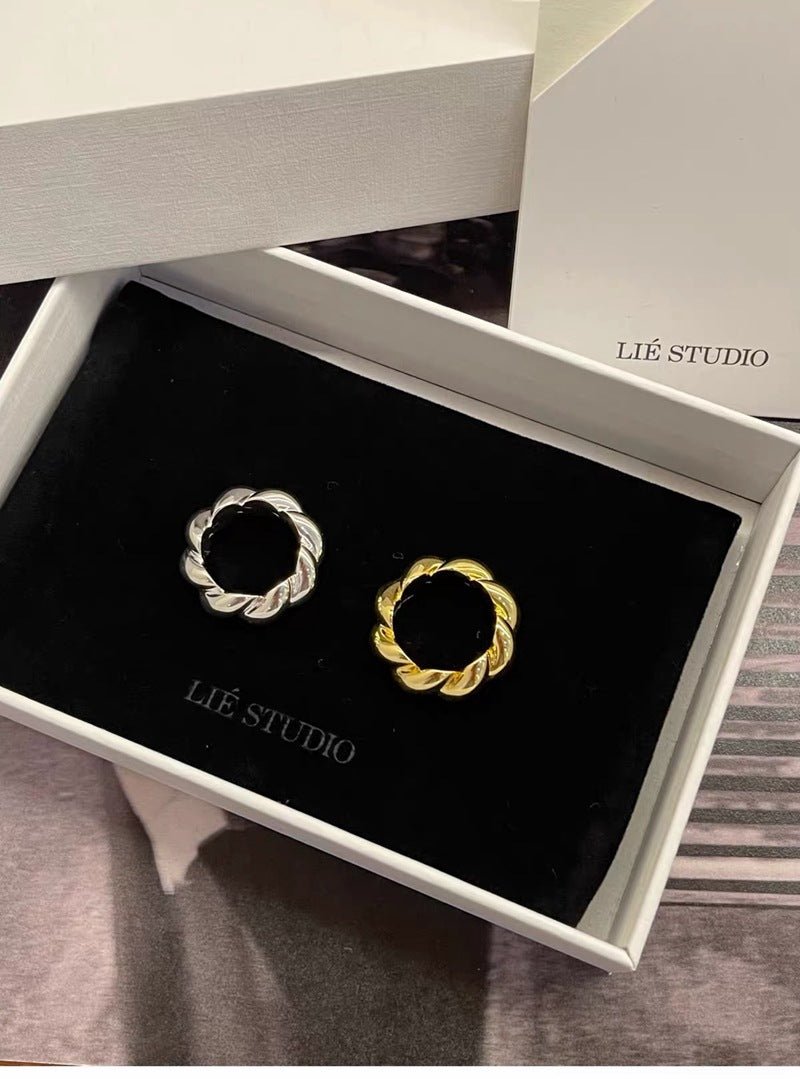 Chunky Solid Twist Band Ring - floysun