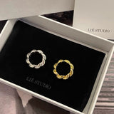 Chunky Solid Twist Band Ring - floysun