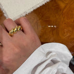 Chunky Solid Twist Band Ring - floysun