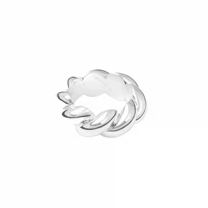 Chunky Solid Twist Band Ring - floysun