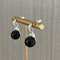 Classic 925 Sterling Silver Drop Earrings – Pearl / Red Onyx / Black Onyx - floysun