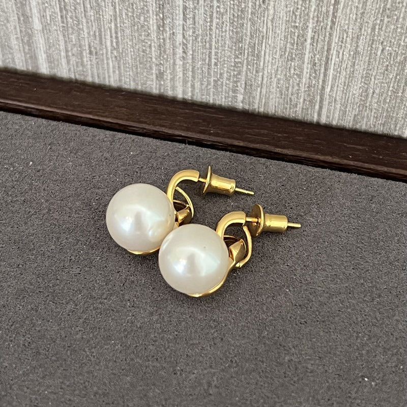 Classic 925 Sterling Silver Drop Earrings – Pearl / Red Onyx / Black Onyx - floysun