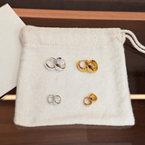 Classic High-Polish Sterling Silver Huggie Hoop Earrings - floysun
