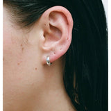 Classic High-Polish Sterling Silver Huggie Hoop Earrings - floysun