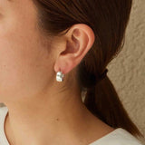 Classic High-Polish Sterling Silver Huggie Hoop Earrings - floysun