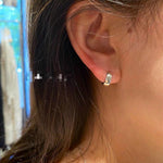 Classic High-Polish Sterling Silver Huggie Hoop Earrings - floysun