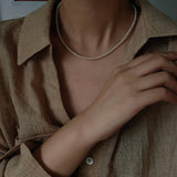 Classic Natural Freshwater Pearl Necklace - floysun