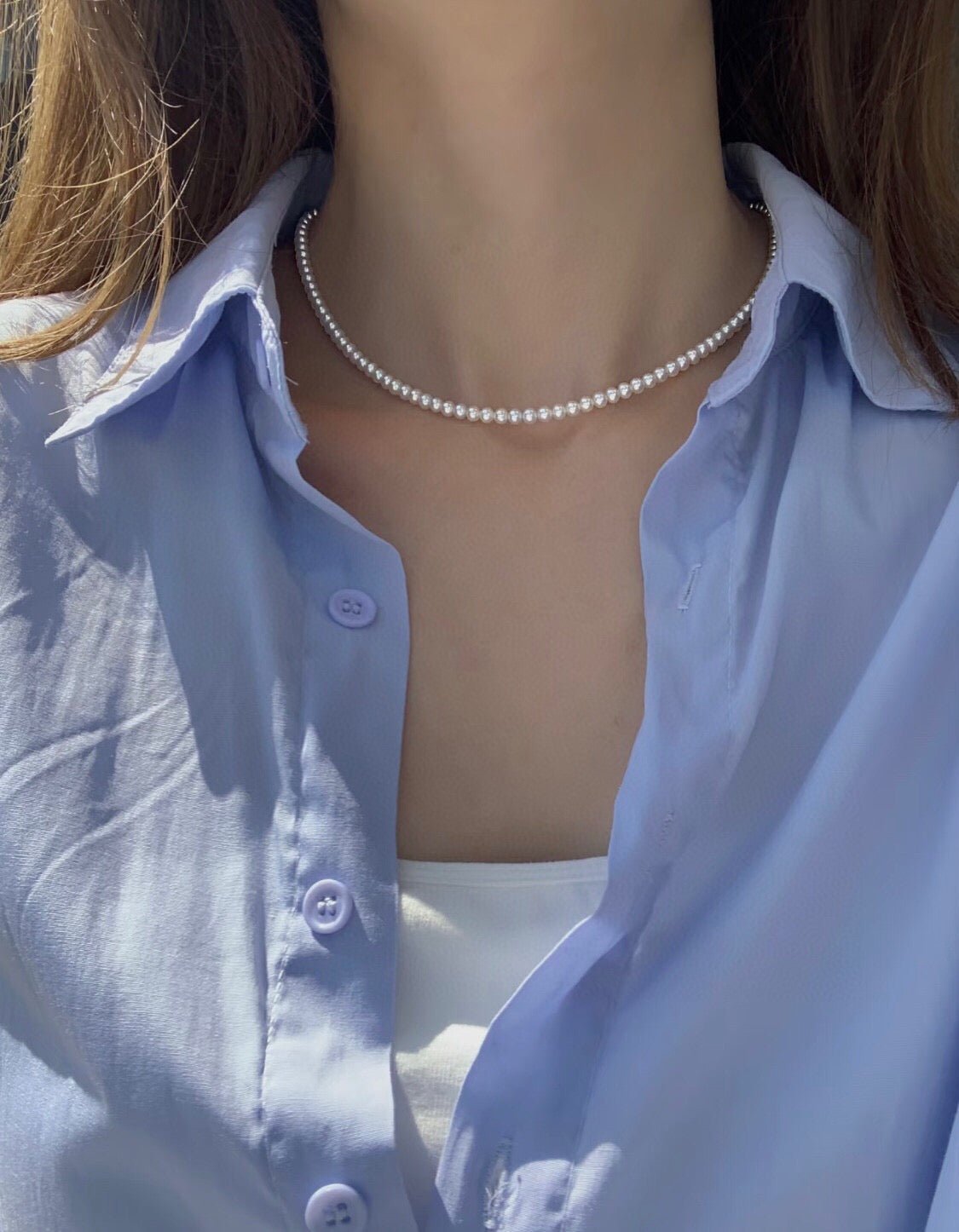 Classic Natural Freshwater Pearl Necklace - floysun