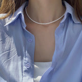 Classic Natural Freshwater Pearl Necklace - floysun