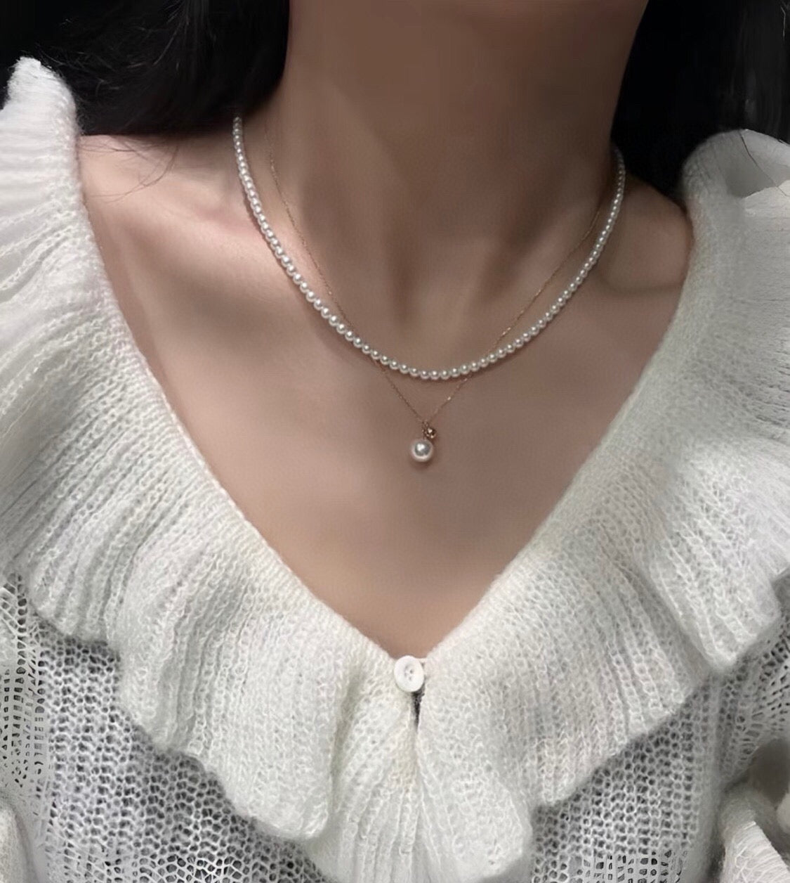 Classic Natural Freshwater Pearl Necklace - floysun