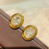 Classic Solitaire Four - Prong Stud Earrings - floysun