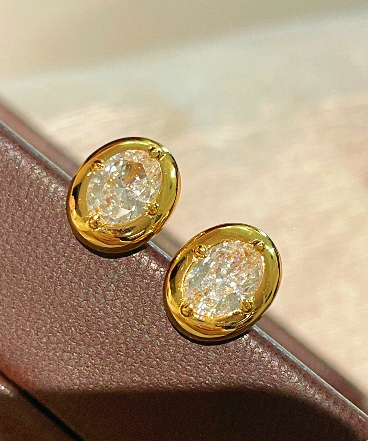 Classic Solitaire Four - Prong Stud Earrings - floysun