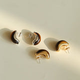 Classic Tiger’s Eye Stud Earrings - floysun