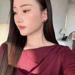 Classic Tiger’s Eye Stud Earrings - floysun