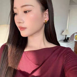 Classic Tiger’s Eye Stud Earrings - floysun