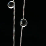 Clear Bubble Glass Cluster Long Necklace - floysun