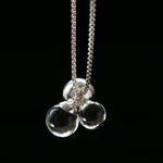 Clear Bubble Glass Cluster Long Necklace - floysun