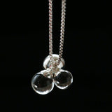 Clear Bubble Glass Cluster Long Necklace - floysun