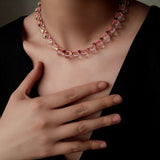 Clear Quartz Star Braided Necklace - floysun