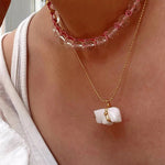 Clear Quartz Star Braided Necklace - floysun