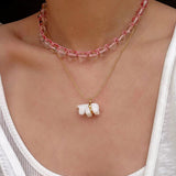 Clear Quartz Star Braided Necklace - floysun