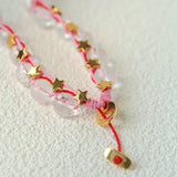 Clear Quartz Star Braided Necklace - floysun
