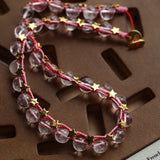Clear Quartz Star Braided Necklace - floysun