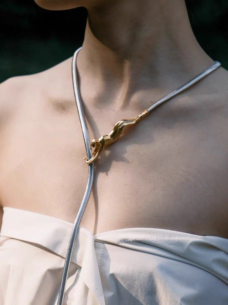 Climbing Leopard Adjustable Necklace & Waist Chain - floysun