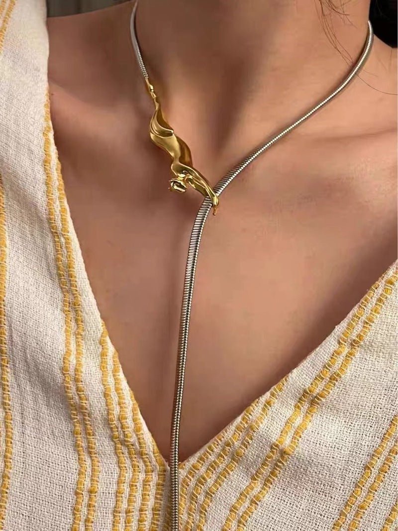 Climbing Leopard Adjustable Necklace & Waist Chain - floysun