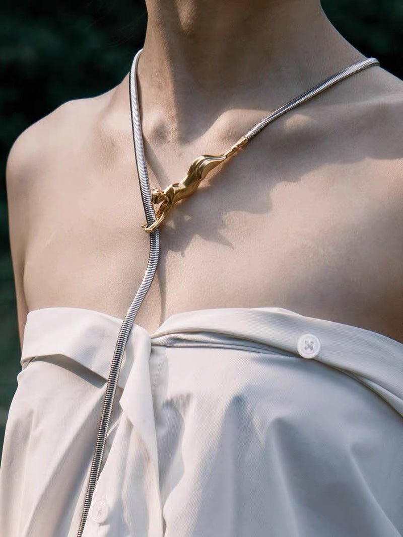 Climbing Leopard Adjustable Necklace & Waist Chain - floysun