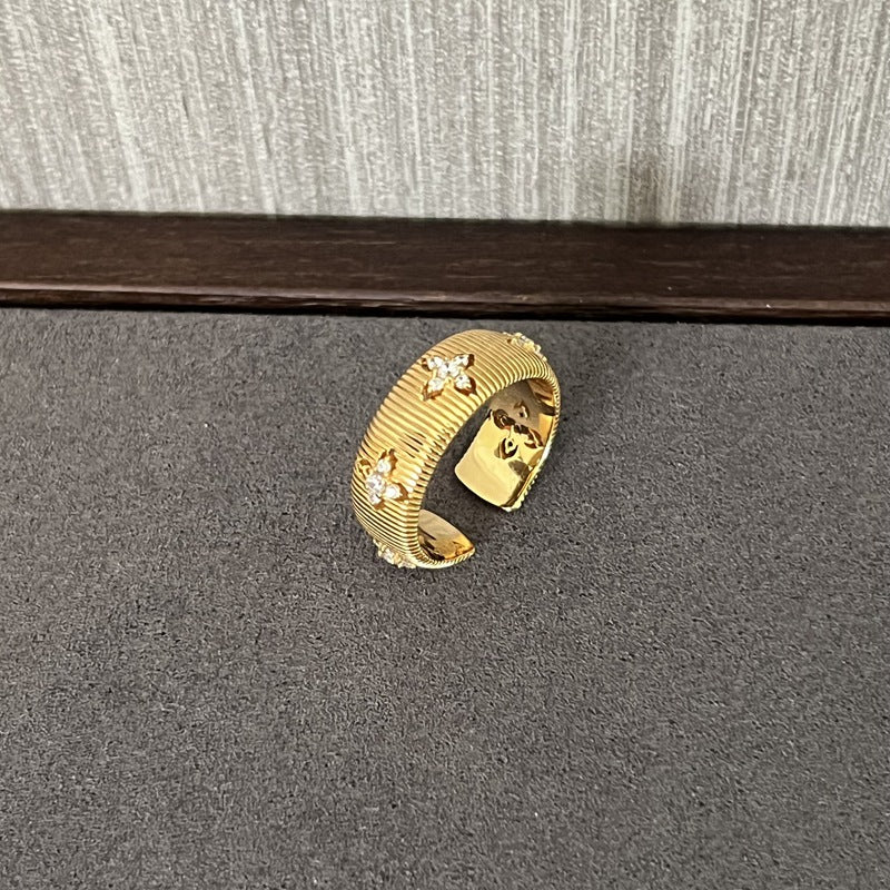 Clover Dreams Openwork Ring - floysun