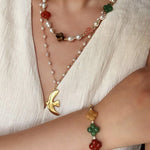 Clover Gemstone Adjustable Bracelet - floysun