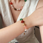 Clover Gemstone Adjustable Bracelet - floysun