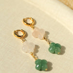 Clover Gemstone Drop Earrings - floysun