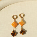 Clover Gemstone Drop Earrings - floysun