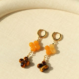 Clover Gemstone Drop Earrings - floysun